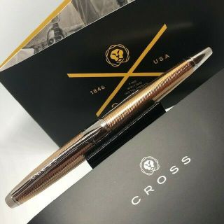Cross Apogee Rollerball Pen Rose Gold Finish - Highly Collectible