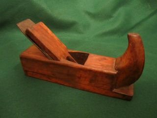 Antique Continental Or German Style Horned Smoothing Plane,  C.  19th Century