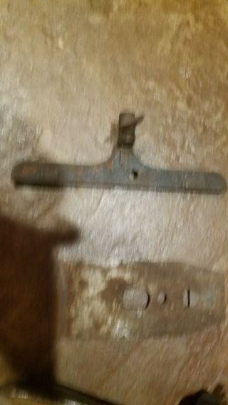 Old Stanley No 278 wood plane fence in good shape,  cutter part,  old hand punch 3