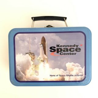 Nasa Kennedy Space Center Hubble Space Telescope Tin Mini Lunchbox Vintage