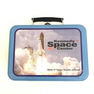 NASA Kennedy Space Center Hubble Space Telescope Tin Mini Lunchbox Vintage 3
