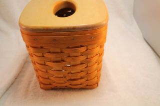 Longaberger Tall Tissue Box Basket with Lid 4