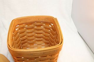 Longaberger Tall Tissue Box Basket with Lid 5