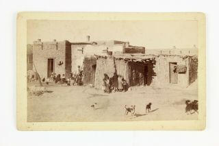 W.  G.  Walz Co Photo Of Native American/mexican Adobe Pueblo Town,  El Paso,  Texas