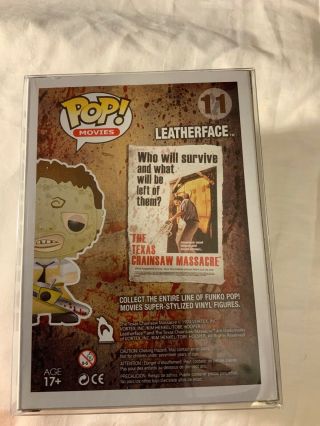 Funko Pop The Texas Chainsaw Massacre Leatherface 11 Vaulted.  Rare. 3