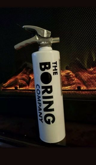 The Boring Company Fire Extinguisher Limited| Not A Flamethrower Elon Musk Tesla