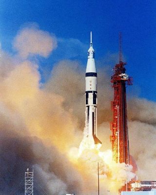 Nasa Apollo 7 Saturn 1b Rocket Launch 8x10 Silver Halide Photo Print