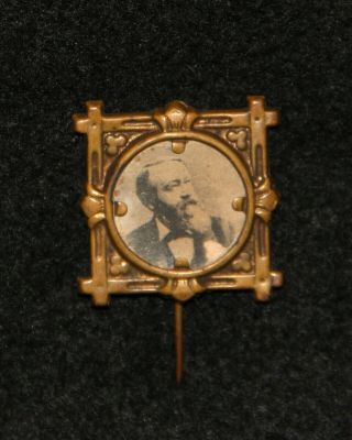 Benjamin Harrison 1888 Or 1892 Presidential Campaign Portrait Pin / Button