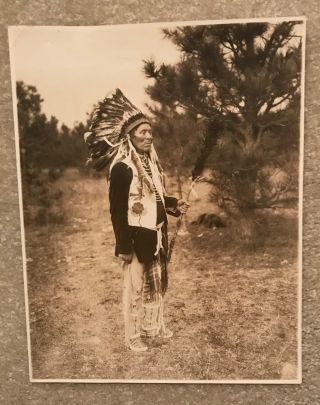 Frank Palmer Vintage N.  W.  U.  S.  Native American Scene.  8x10.