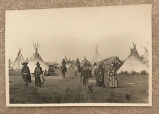 Frank Palmer Vintage N.  W.  U.  S.  Native American Scene.  8x10.  Stamped On Reverse