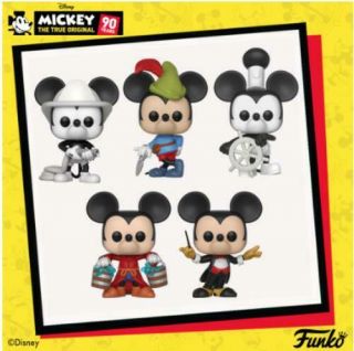 Funko Pop Disney: Mickey Mouse 90th Anniversary Bundle The True Ori
