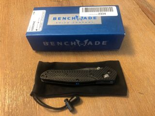Benchmade 940 - 1 EDC Axis Lock S90V Carbon Fiber Folding Knife - Part Serrated 5