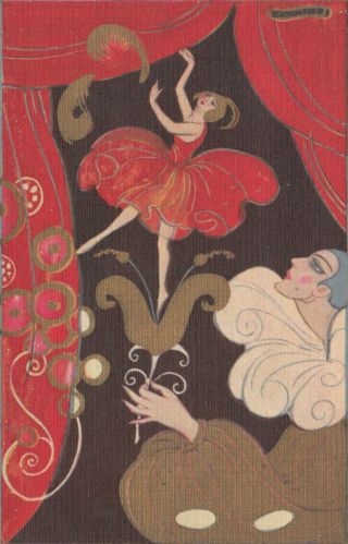 Art Deco ; Chiostri ; Dancing Woman & Perrot Clown,  10 - 30s