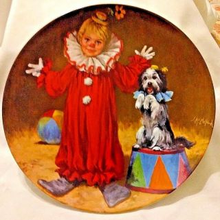 Collectable Tommy The Clown Plate Knowles 1982
