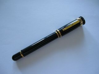 Dunhill Black And Gold Roller Ball Ballpoint Pen 5 5/16 " Long
