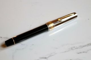 Omas Old Style Black/silver Paragon Rollerball Pen