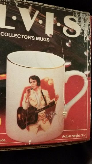 Elvis Presley Nostalgia Collectibles 1985 Coffee/tea Mug/cup Set Of 3
