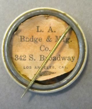 c.  1900 BALLOON ROUTE Los Angeles Pacific Electric Railway pinback button 3