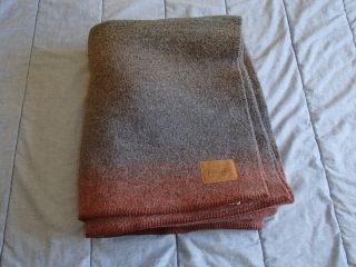 Pendleton Wool Yakima Camp Blanket - Twin Size 66 X 84 - Clearwater Heather