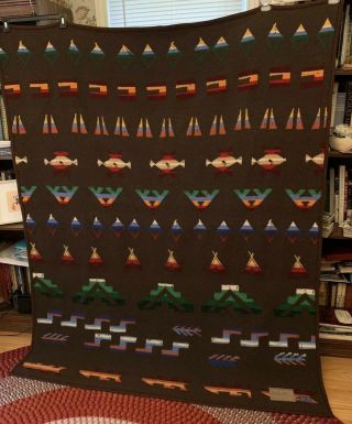 Joined In Discovery BEAVER STATE PENDLETON Twin Size Blanket LEWIS CLARK Wool 4