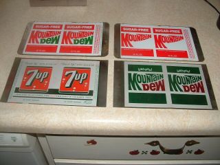 Mountain Dew/7 Up Flat Cans Never Been Rolled Into A Can