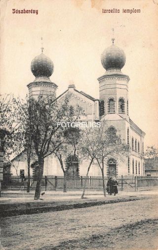 Synagogue At Jászberény Hungary - Early Card Posted 1911