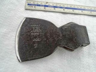 Rare British " Biped " No:2 860 Hatchet Axe Head By Parkes & Co 1 1/2lb Old Tool