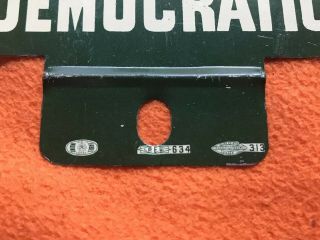 Vintage Republican and Democratic Political Campaign License Plate Topper 6