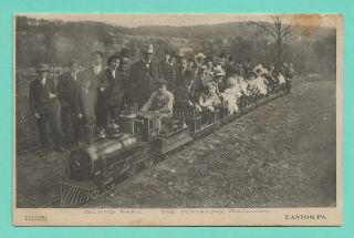 Easton,  Pa.  1907 Island Park,  Mini Train Postmarked On Island Park Rare