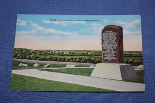 Vintage Postcard Pierre,  South Dakota From Verendrye Hill
