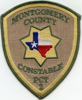 Montgomery County Texas Tx Precinct 2 Constable Sheriff Police Patch