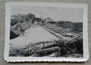 Eagle Pass,  Tx.  June 28,  1954 Flood International Bridge & Poe Photo
