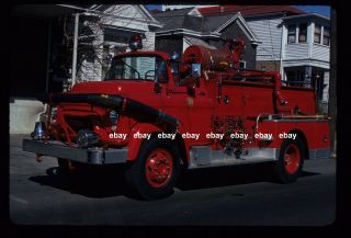 Louisville Ky Wagon 16 1959 Gmc Pirsch Pumper Fire Apparatus Slide