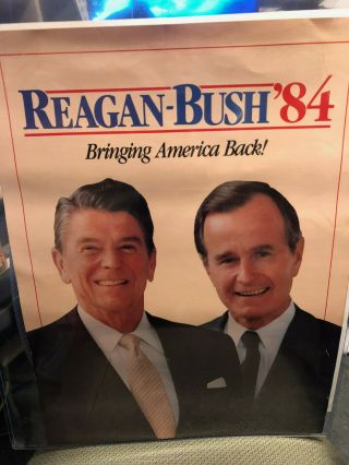 Ronald Reagan - George Bush - 1984 Reagan Bush - Campaign Poster