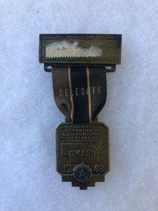 1943 25th American Legion National Convention Medal Paper Mache War Years