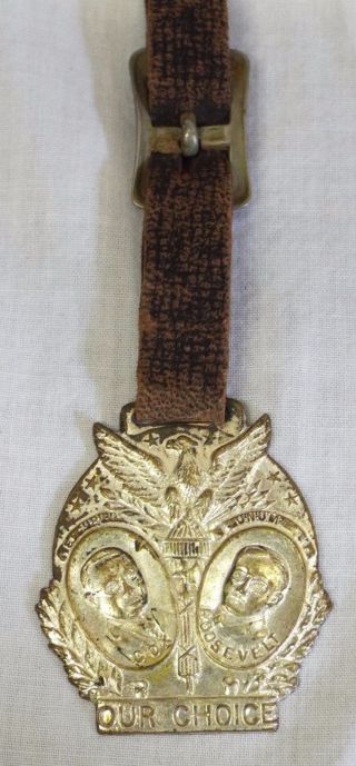 Very Rare Antique 1920 Cox & F.  D.  Roosevelt " Our Choice " Watch Fob Political