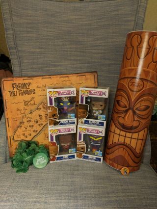 Funko Fundays 2019 Box Of Fun Plus Extra Pop,  Map,  Lei And More Sdcc 2019