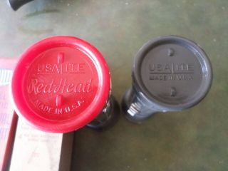 Rare USA Lite Red Head & Industrial ind 22 Plastic Flashlight USALITE 4