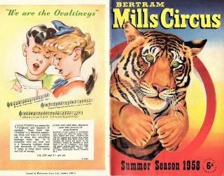 Bertram Mills Circus 1958 Program Summer Season Tour Of Great Britain