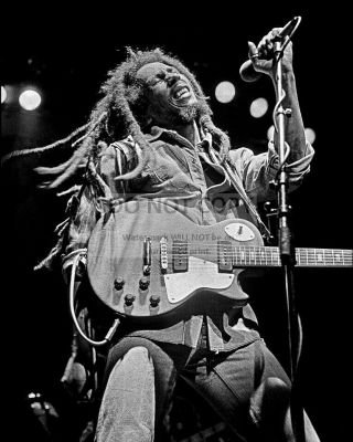 Bob Marley Legendary Jamaican Reggae Singer 1980 - 8x10 Publicity Photo (op - 198)