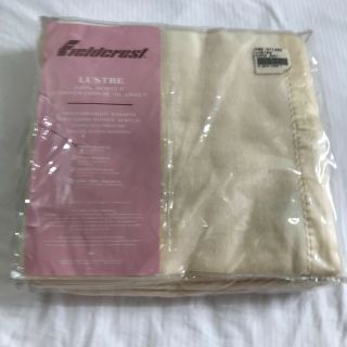 Fieldcrest Lustre 100 Acrylic Blanket Vintage Twin Soft Loom Woven Made In Usa
