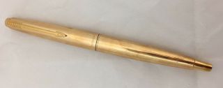 Vintage Parker Made In England Rolled Gold Fountain Pen As - Is 2 Avail