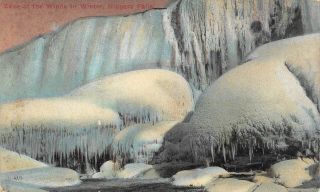 C19 - 5749,  Cave Of The Winds In Winter,  Niagara Falls,  Ny. ,  C1918.