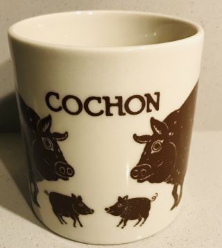 Taylor And Ng Vintage Cochon Brown Pig Coffee Mug Ends 8/9/19