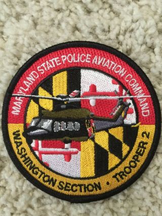 Maryland State Police Aviation Trooper 2 Washington Base Patch