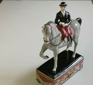 Fitz and Floyd Classic Equestrian Dressage Porcelain Female Rider 3