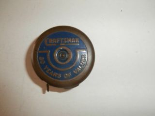 Antique Craftsman 50 Years Of Values Golden Rule Tape Measure 1886 To 1936