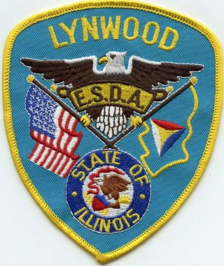 Lynwood Illinois Il Emergency Services Disaster Agency Esda Fire Police Patch