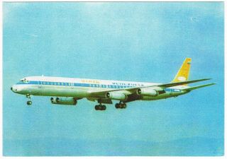 Postcard Viasa Douglas Dc - 8 Movifoto Aviation Airways Airline