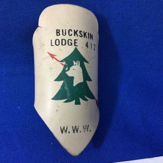 Boy Scout OA Buckskin Lodge 412 Neckerchief Slide WWW Order Of The Arrow 2